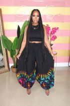 Plus Size 4XL Printed Casual Loose Harem Pants SFY-146