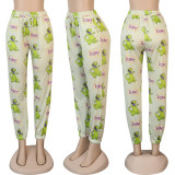 Cartoon Print Casual Loose Long Pants SFY-144