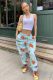 Cartoon Print Casual Loose Long Pants SFY-144