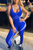 Casual Sports Fitness Sleeveless Skinny Jumpsuits NIK-147