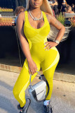 Casual Sports Fitness Sleeveless Skinny Jumpsuits NIK-147
