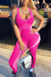 Casual Sports Fitness Sleeveless Skinny Jumpsuits NIK-147