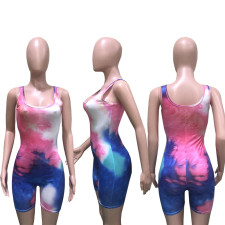 Fashion Casual Sports Print Suspender Romper BN-9245