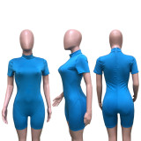 Summer Fashion Casual Sexy Solid Color Sports Fitness Workout Playsuits BN-9244
