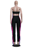 Sexy Tassel Tube Top Long Pants Two Piece Suits YS-8530