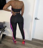 Sexy Tassel Tube Top Long Pants Two Piece Suits YS-8530