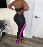Sexy Tassel Tube Top Long Pants Two Piece Suits YS-8530