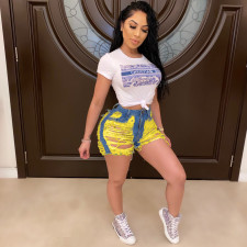 Fashion Sexy Hollow Out Ripped Denim Shorts LSD-8738