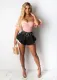 Summer Casual Beach Scalloped Hot Denim Shorts LSD-8734