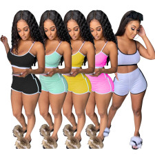 Sexy Cami Top And Shorts Two Piece Sets BS-1215