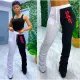 Casual Tank Top And Stacked Pants Two Piece Suits QZX-6142