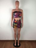 Tie-dye Sexy Fashion Casual Two Piece Set LX-2079