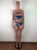 Tie-dye Sexy Fashion Casual Two Piece Set LX-2079