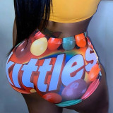 Sexy Printed Bodycon Mini Shorts SHD-9312
