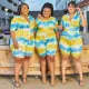 Plus Size 5XL Tie Dye Skinny One Piece Rompers OSM-4207