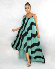 Sexy Striped Loose Irregular Long Slip Dress SFY-153