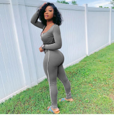 Casual Sportswear Long Sleeve 2 Piece Pants Set GLF-8012