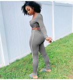 Casual Sportswear Long Sleeve 2 Piece Pants Set GLF-8012