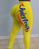 Sexy Printed Skinny Yoga Long Pants SHD-9318