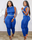 Sexy Sleeveless Solid One Piece Jumpsuits SHD-9325