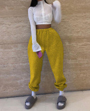 Solid Color Fashion Casual Pants LUO-3101
