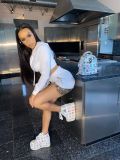 Solid Long Sleeve Zipped Hoodies Shorts 2 Piece Sets CHY-1247