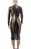 See-through Sexy Nightclub Sequin Dress CYA-8201-1