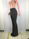 Plus Size 4XL Solid Color New Sexy Casual Slim Fit Big Flared Trousers SMD-5012
