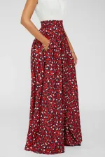 Trendy High Waist Printed Maxi Skirt SFY-161