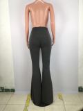 Plus Size 4XL Solid Color New Sexy Casual Slim Fit Big Flared Trousers SMD-5012