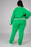 Plus Size Casual Tracksuit Two Piece Pants Set BMF-019