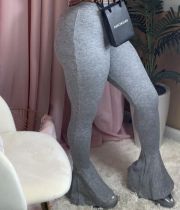 Sexy Solid Skinny Long Flared Pants MTY-6327