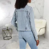 Casual Long Sleeve Buttons Denim Coat SMR-9729