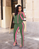 Casual Tracksuit Long Sleeve Two Piece Suits IV-8055
