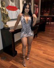 Snake Skin Print Deep V Neck Halter Mini Dress DMF-8042