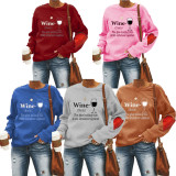 Fashion Casual Long Sleeve Pullover Print Sweatshirt LUO-3110