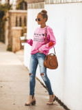 Fashion Casual Long Sleeve Pullover Print Sweatshirt LUO-3110