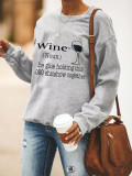 Fashion Casual Long Sleeve Pullover Print Sweatshirt LUO-3110