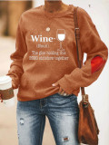 Fashion Casual Long Sleeve Pullover Print Sweatshirt LUO-3110