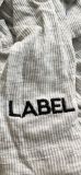 Plus Size Simple Ribbed Embroidery Letter Print Sporty Long Sleeve Fitness Jumpsuit LUO-3062-2