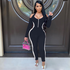 Sexy Halter Backless Long Sleeve Jumpsuits TK-6120