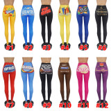 Sexy Printed Skinny Long Pencil Pants SHD-9442