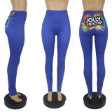 Sexy Printed Skinny Long Pencil Pants SHD-9442