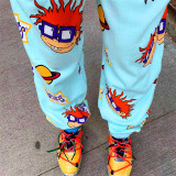 Casual Loose Printed Long Sweatpants SHD-9433