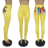 Sexy Printed Skinny Long Pencil Pants SHD-9442
