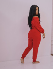 Solid Casual V Neck Long Sleeve Jumpsuits AIL-124