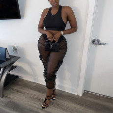 Sexy Casual Mesh Cargo Pants BN-9253