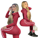 Fashion Ruffled Long Sleeve Two Piece Set LX-6876