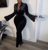 Fashion Sexy Solid Color Two Piece Set XYF-9056