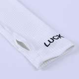 Rib Embroidery Letter Zipper Sports Two Piece Set XYF-9052